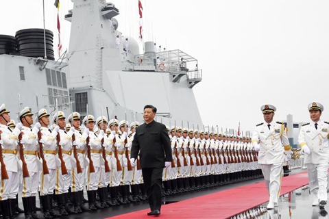 人民海军70周年阅兵式，日本旭日旗引发的深度思考，人民海军70周年阅兵式，日本旭日旗背后的深度思考