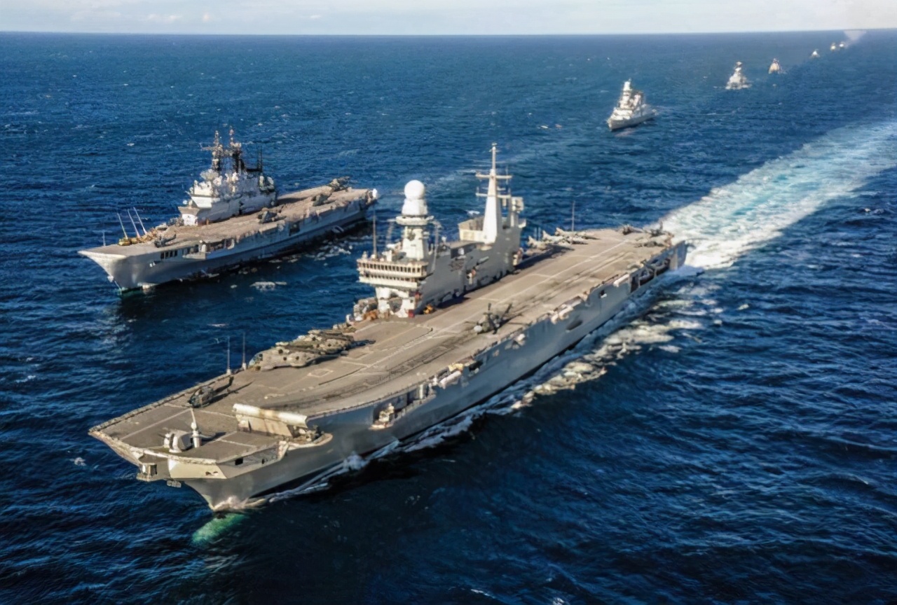 北约联军三艘航母集群,力量与决心的象征,北约联军三航母集群,力量与决心的彰显