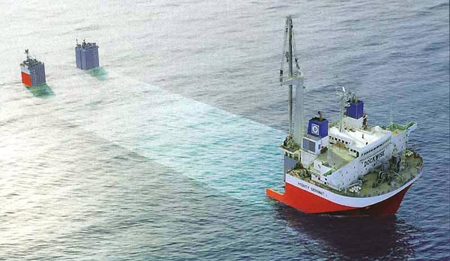 半潜船装载货物时的浮沉情况分析,半潜船装载货物时的浮沉状态分析