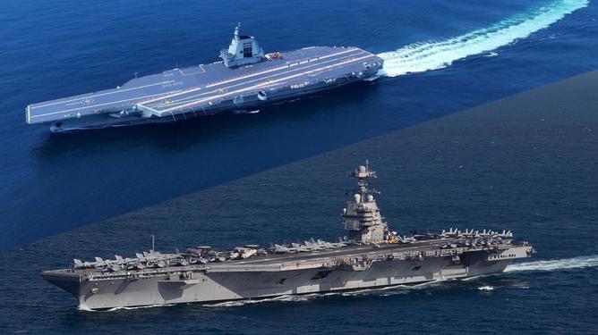 尼米兹级与福建舰，两大舰船的规模对比，尼米兹级与福建舰规模对比，两大舰船实力解析