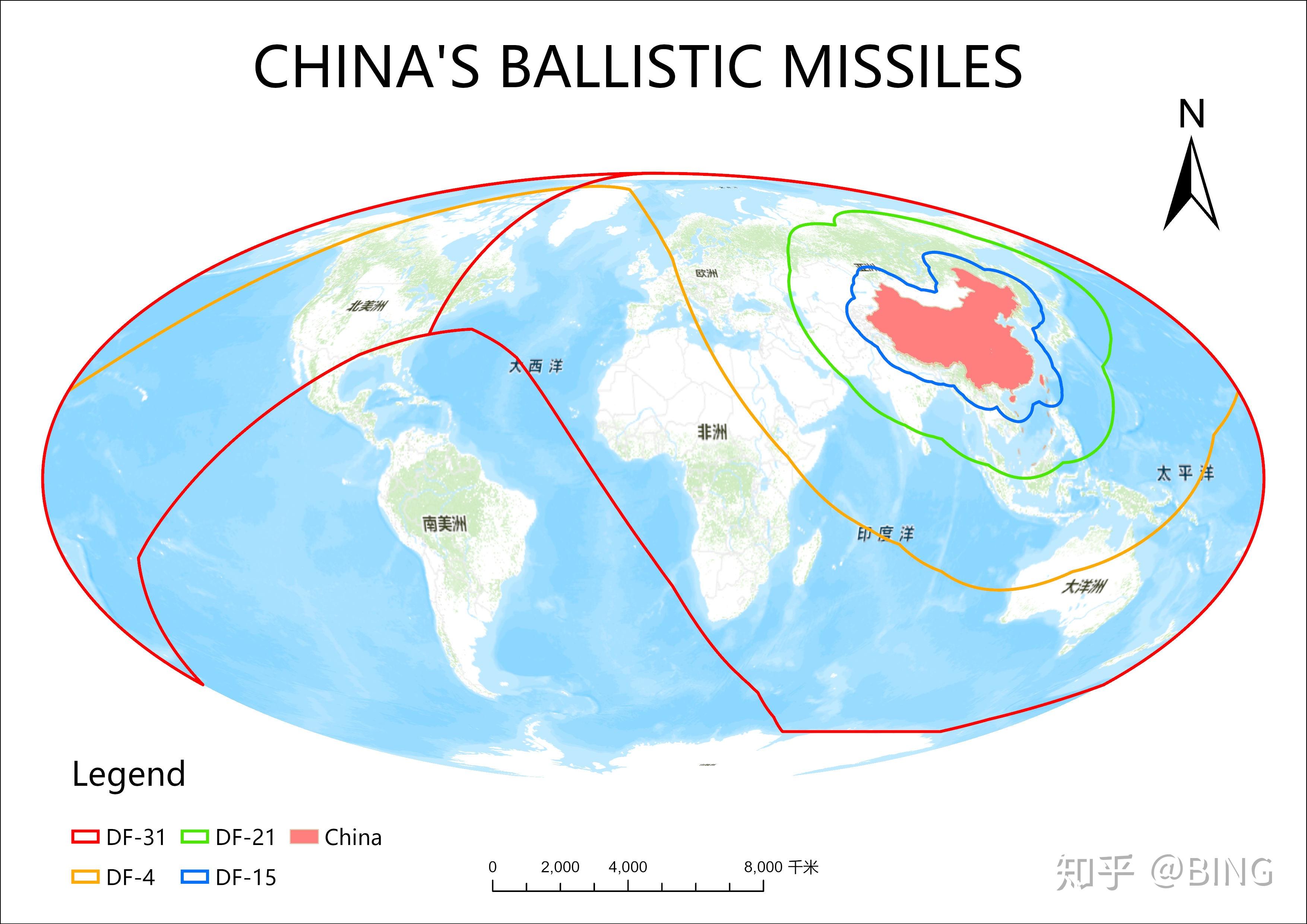 最新版中国导弹射程覆盖图，揭示大国国防实力的新面貌，最新版中国导弹射程覆盖图，揭示国防实力新面貌