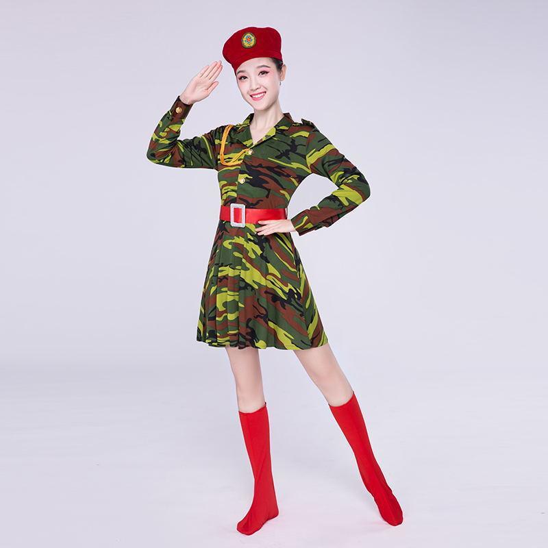 女兵群舞，服装与军装的独特魅力，女兵群舞，服装与军装的独特魅力展示