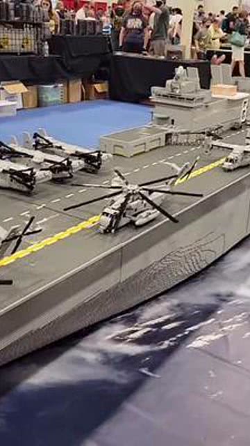 乐高拼装,一亿片航母的壮丽之旅,乐高航母拼装之旅,一亿片积木的壮丽探索