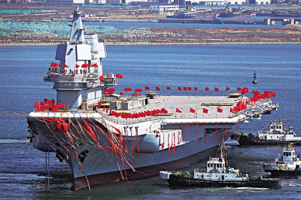 我国的第一艘国产航空母舰，壮丽起航，展现大国力量，我国首艘国产航空母舰壮丽起航，彰显大国力量风采