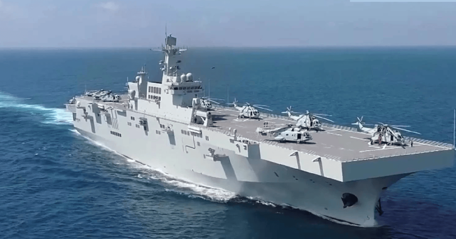 中国海军新篇章，075型两栖攻击舰第五号舰的崛起，中国海军新篇章，075型两栖攻击舰第五号舰的崛起与力量展示