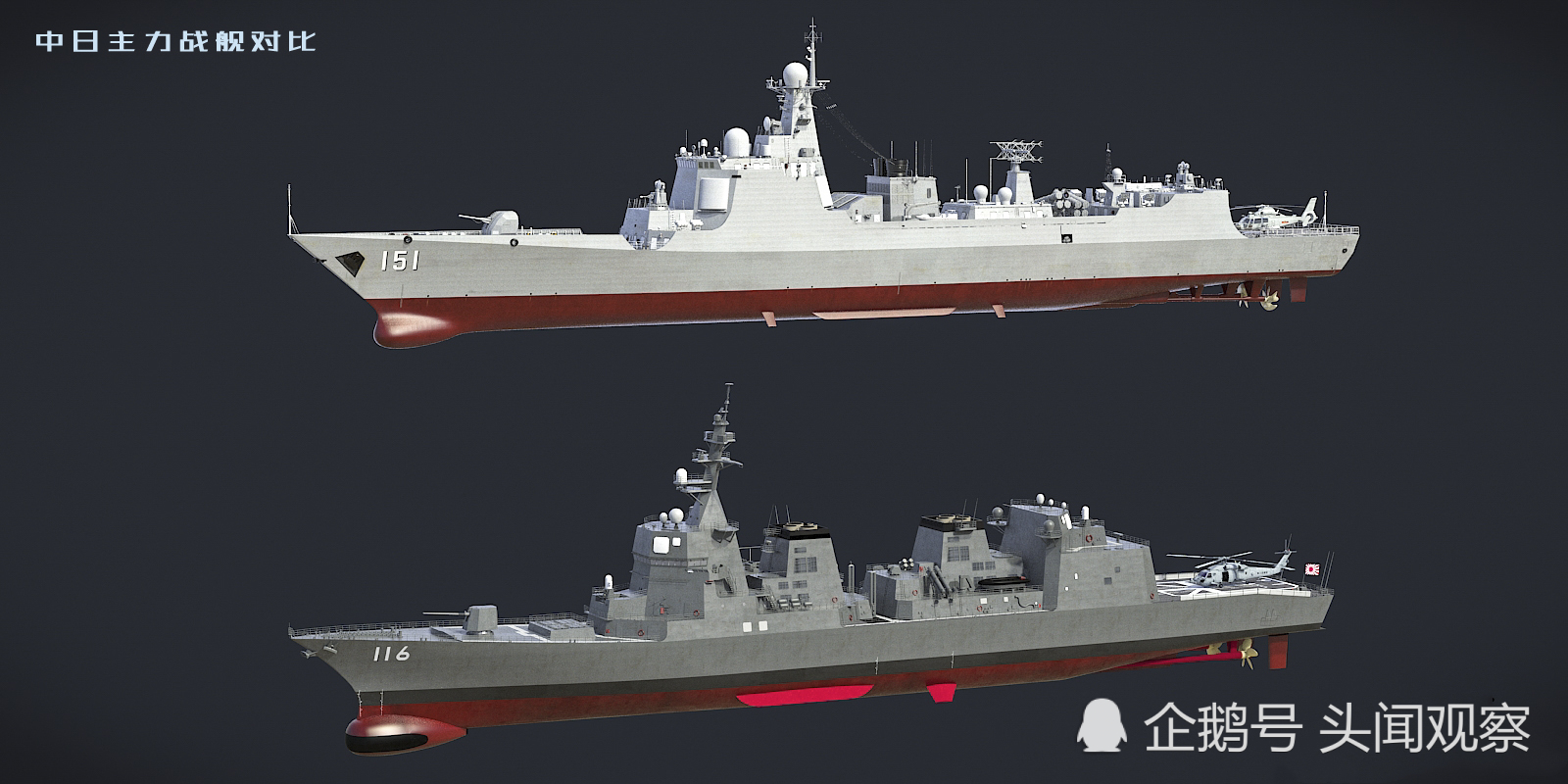 中日海军军舰对比,探索两国海军力量的最新进展,中日海军军舰对比,探索两国海军力量的最新进展与差异
