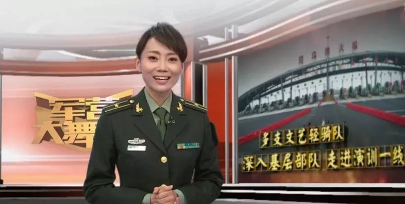 尹梦，军事频道的女主持人之光，尹梦，军事频道女主持人之星光闪耀