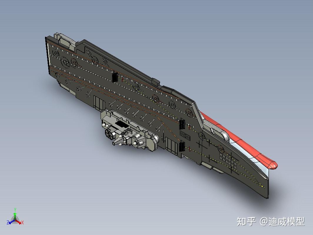 航空母舰纸模型的做法，航空母舰纸模型制作教程