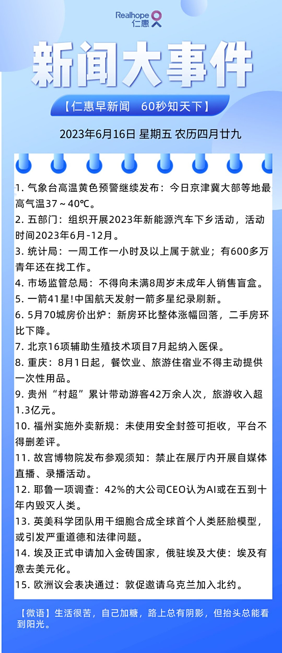 2023年6月最新国际新闻综述，2023年6月国际新闻综述