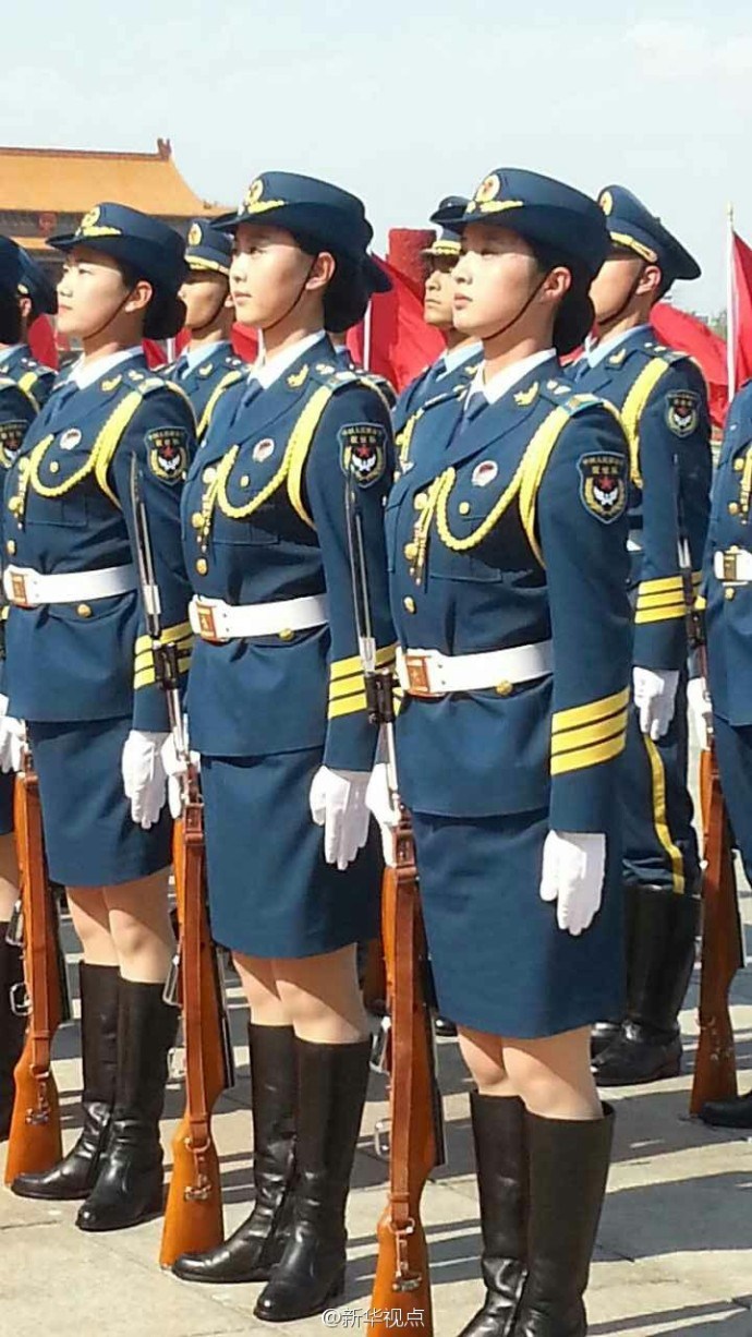 三军仪仗队女兵