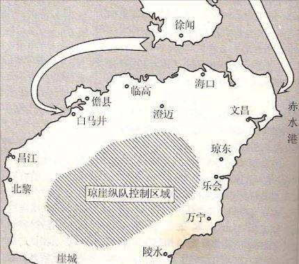 解放海南岛战役登陆点示意图研究,解放海南岛战役登陆点示意图分析与研究