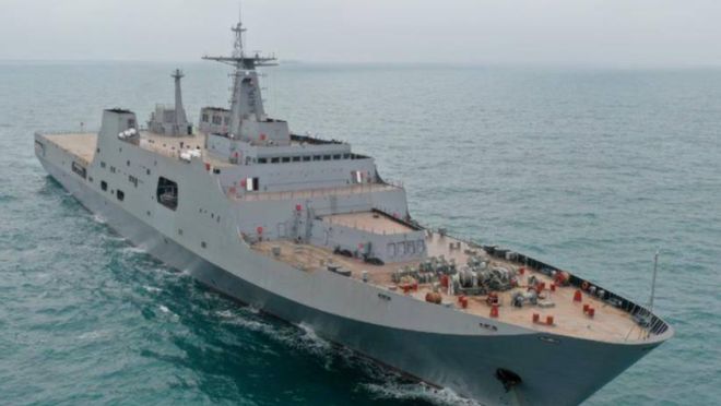 泉州舰真实照片,展现中国海军力量的生动写照,泉州舰实拍照片,中国海军力量的生动展现