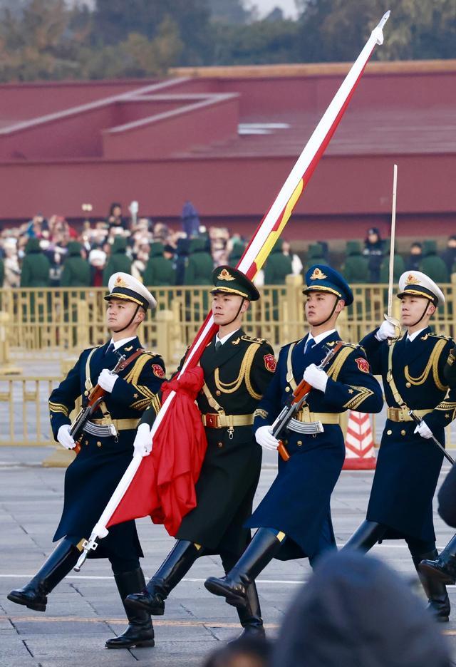 中国国旗护卫队,荣耀与使命的象征,中国国旗护卫队,荣耀与使命的守护者