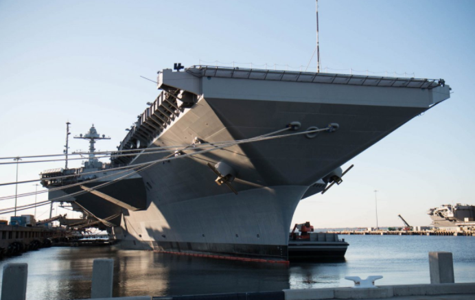 美国福特号航母抗爆测试,探索未来海战力量的坚韧与强大,美国福特号航母抗爆测试,探索未来海战力量的强悍与不屈