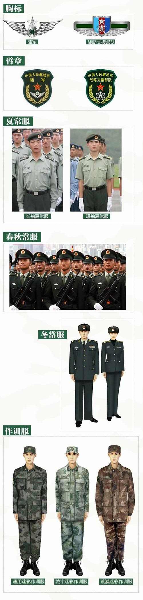 中国人民解放军兵种概述,中国人民解放军兵种概览