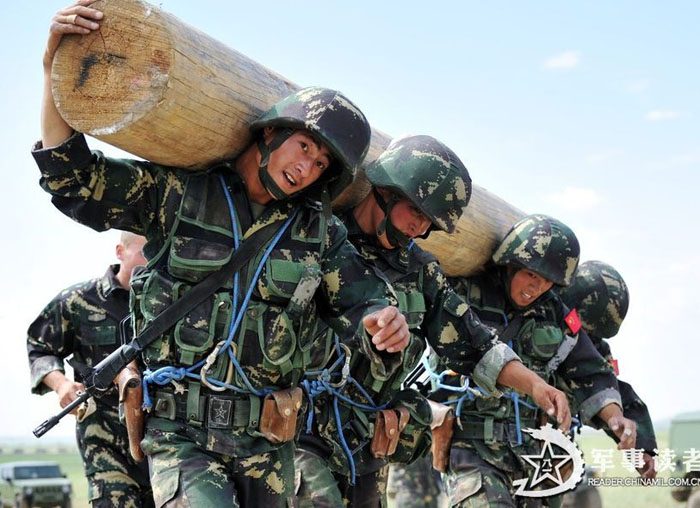 中国集团军,震撼人心的力量展现,中国集团军的力量展现,震撼人心之姿