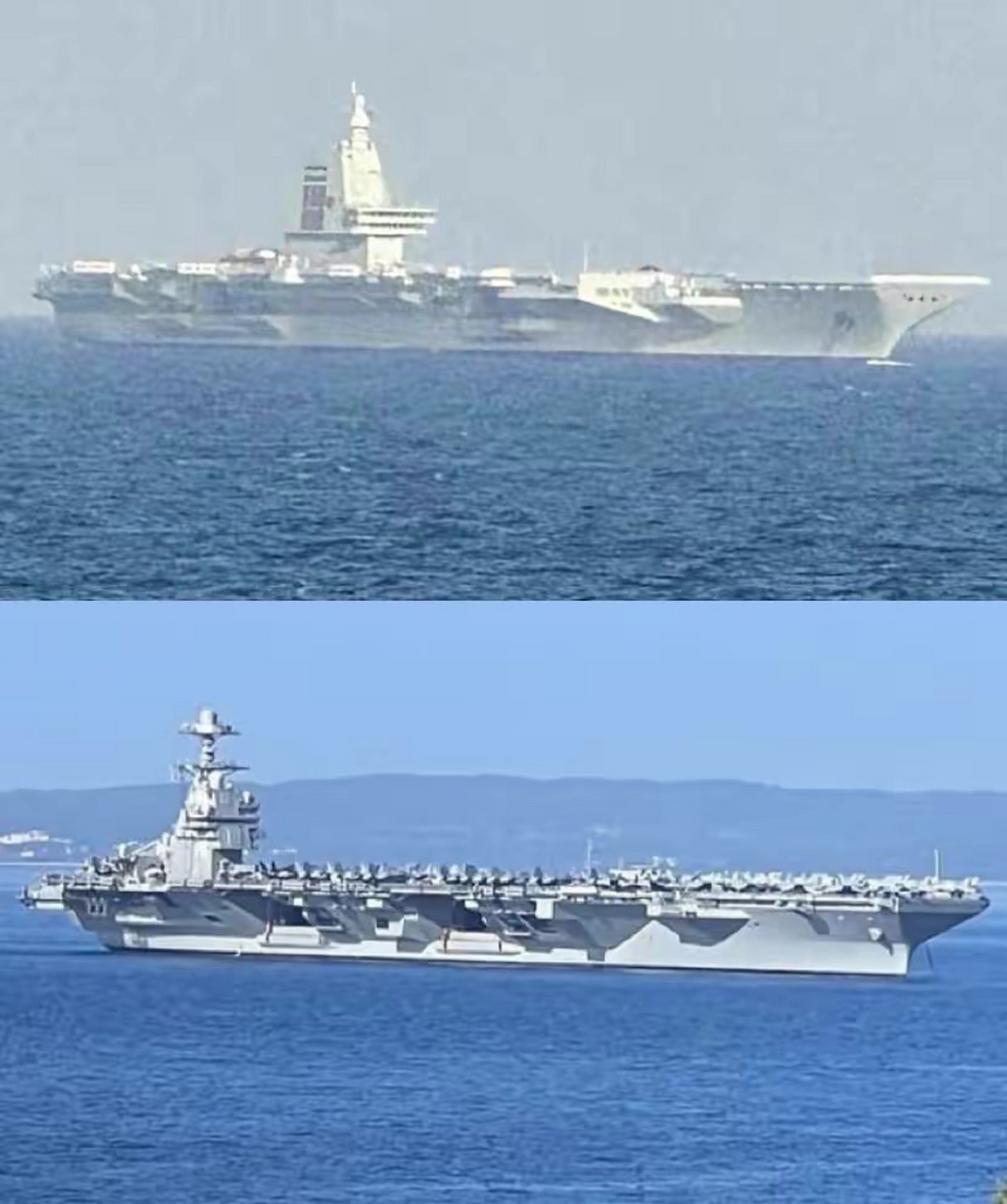 中国航母与美国航母的对比,中国航母与美国航母对比解析