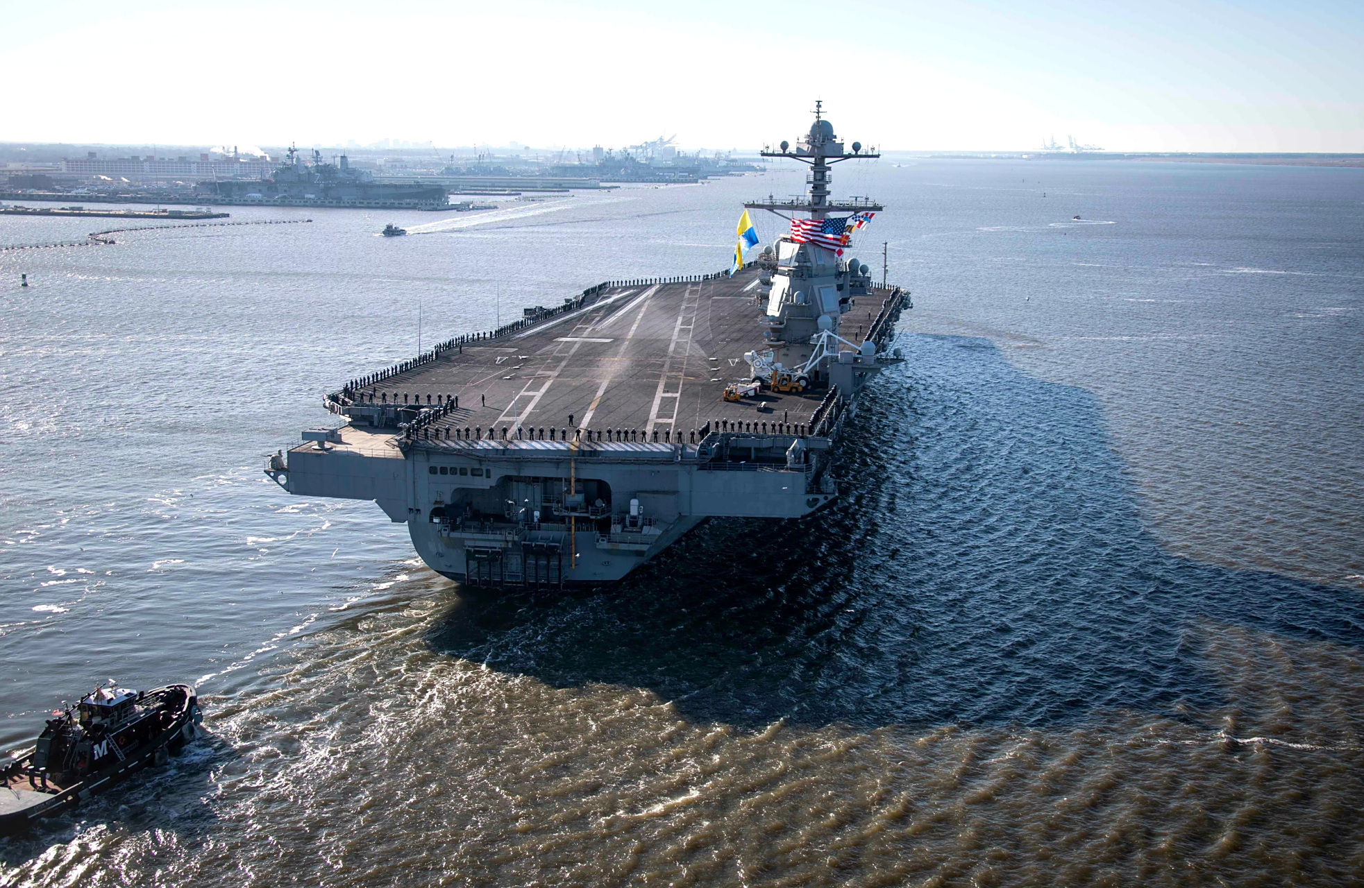 福特号航空母舰,美国海军力量的巅峰之作,美国海军力量巅峰,福特号航空母舰