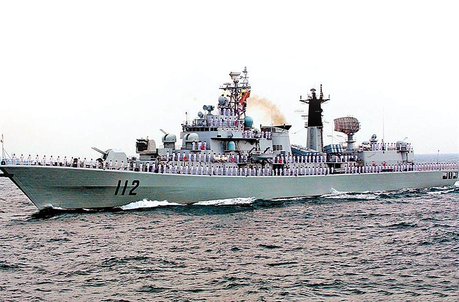 揭秘中国海军的骄傲,112驱逐舰图,揭秘中国海军骄傲之作,揭秘112驱逐舰图全貌