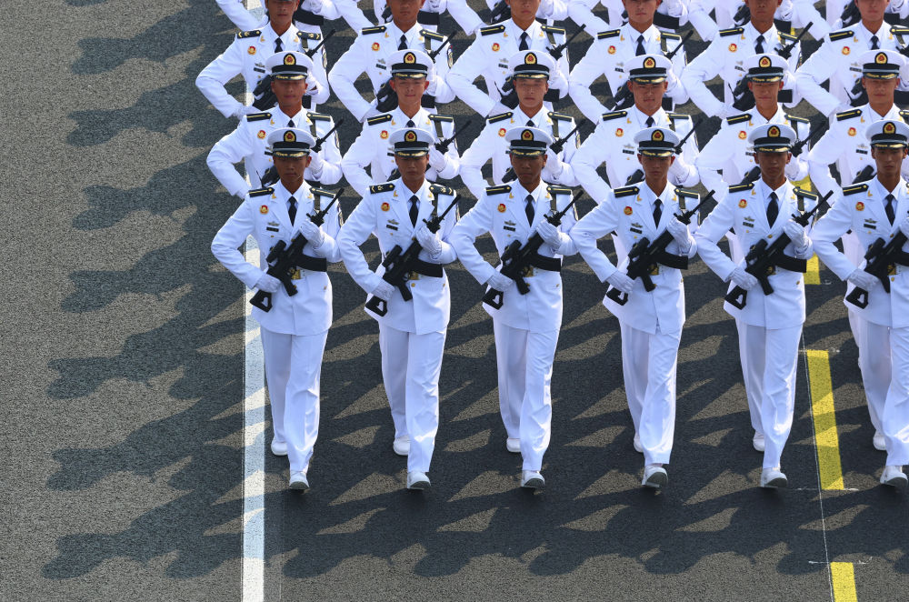 中国阅兵海军方队，展现海上力量的荣耀时刻，中国阅兵海军方队，海上力量的荣耀瞬间